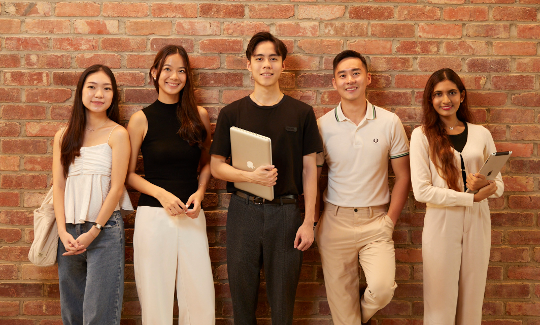 Group of confident NTU students