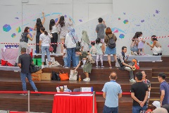 OneNTU Mural Painting – many people participated