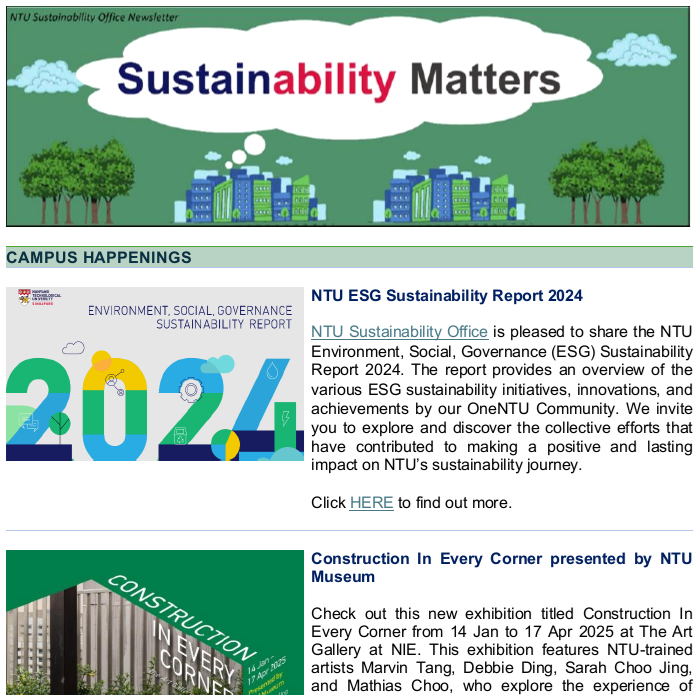 Sustainability newsletter 29