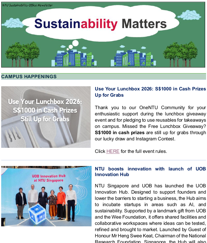 Sustainability newsletter 43