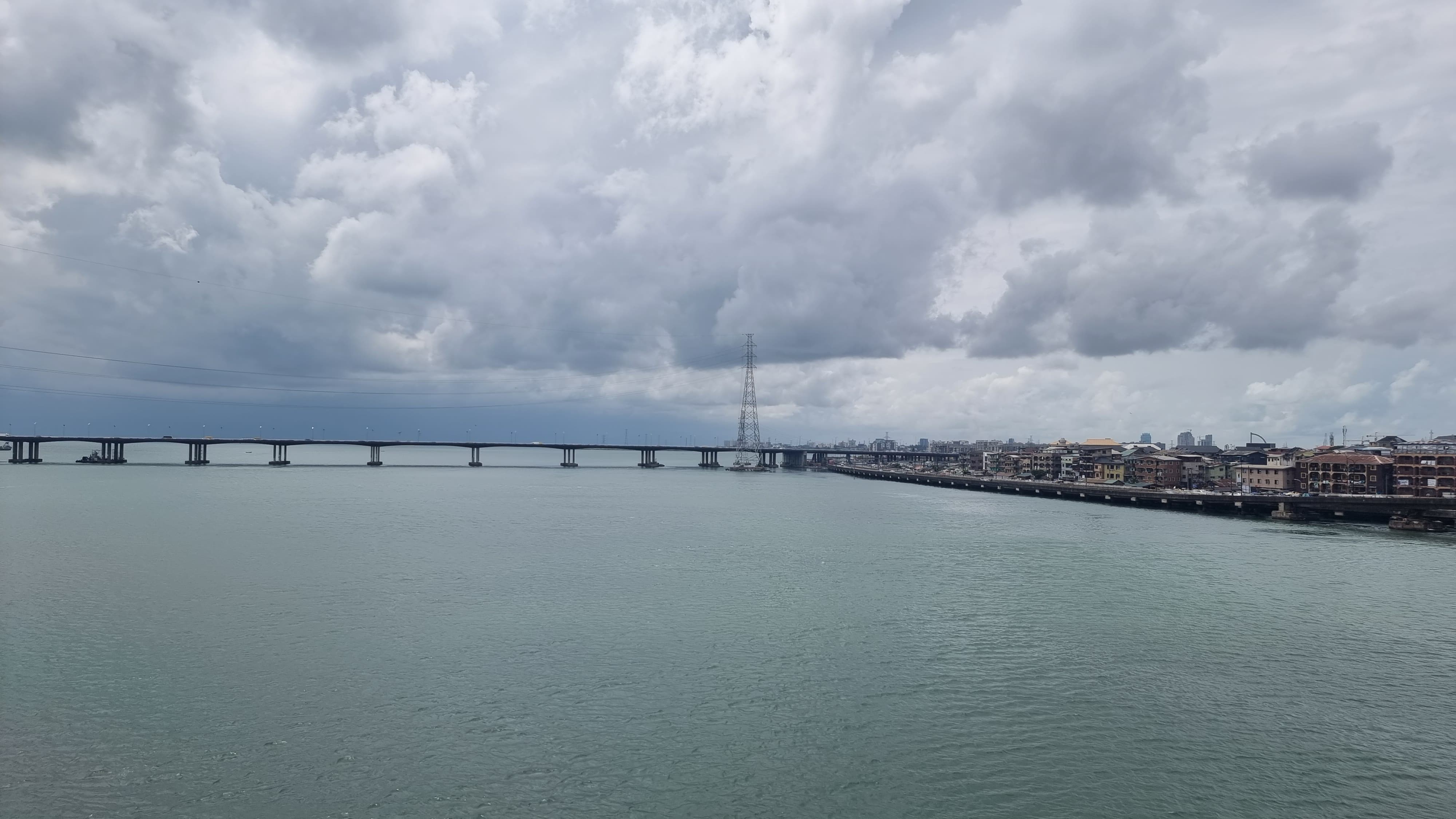 Third mainland bridge and Lagos Lagoon