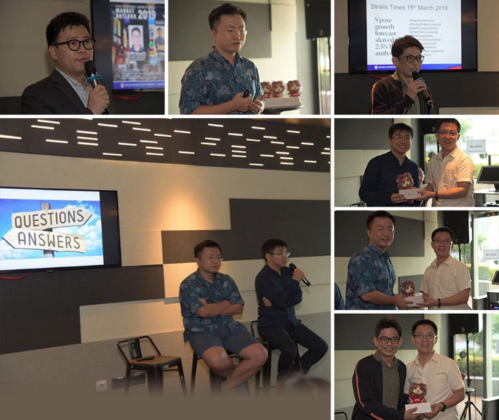 The SCSE Alumni and their guests enjoyed the sharing session and posed several questions to the speakers. Prof Cong Gao presented tokens of appreciation to the distinguished speakers to end off the session. 