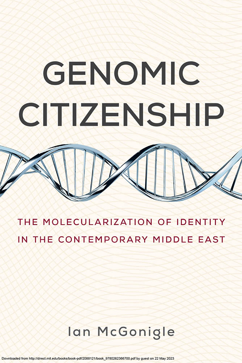 Genomic Citizenship_McGonigle FULL BOOK cover