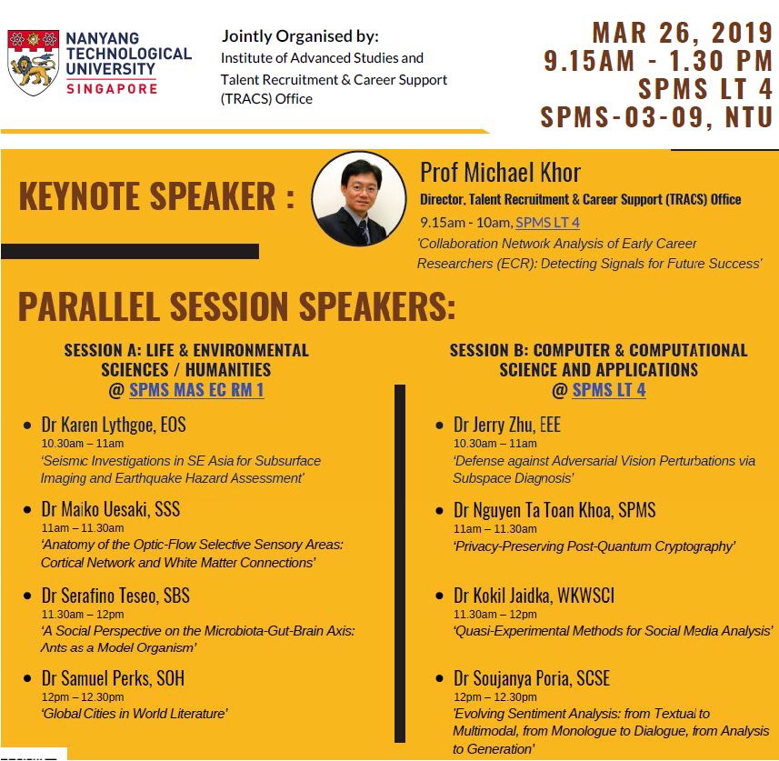 IAS NTU Presidential Postdoctoral Research Symposia | Institute Of ...