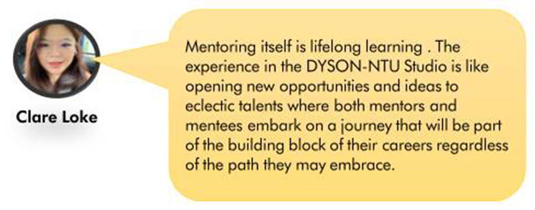 Dyson Mentor - Clare Loke feedback