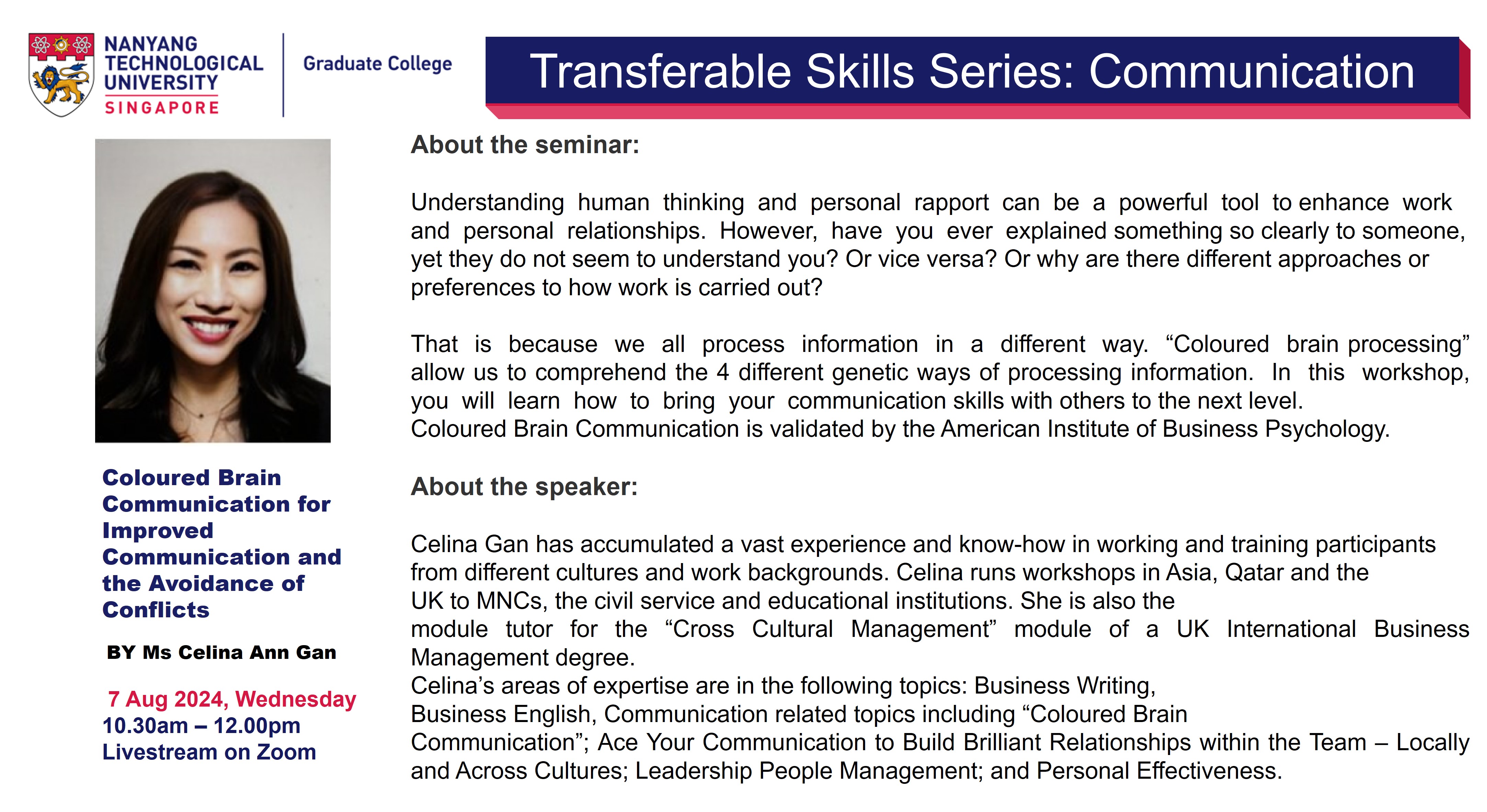7 Aug - Coloured Brain Communication for Improved Communication and the Avoidance of Conflicts