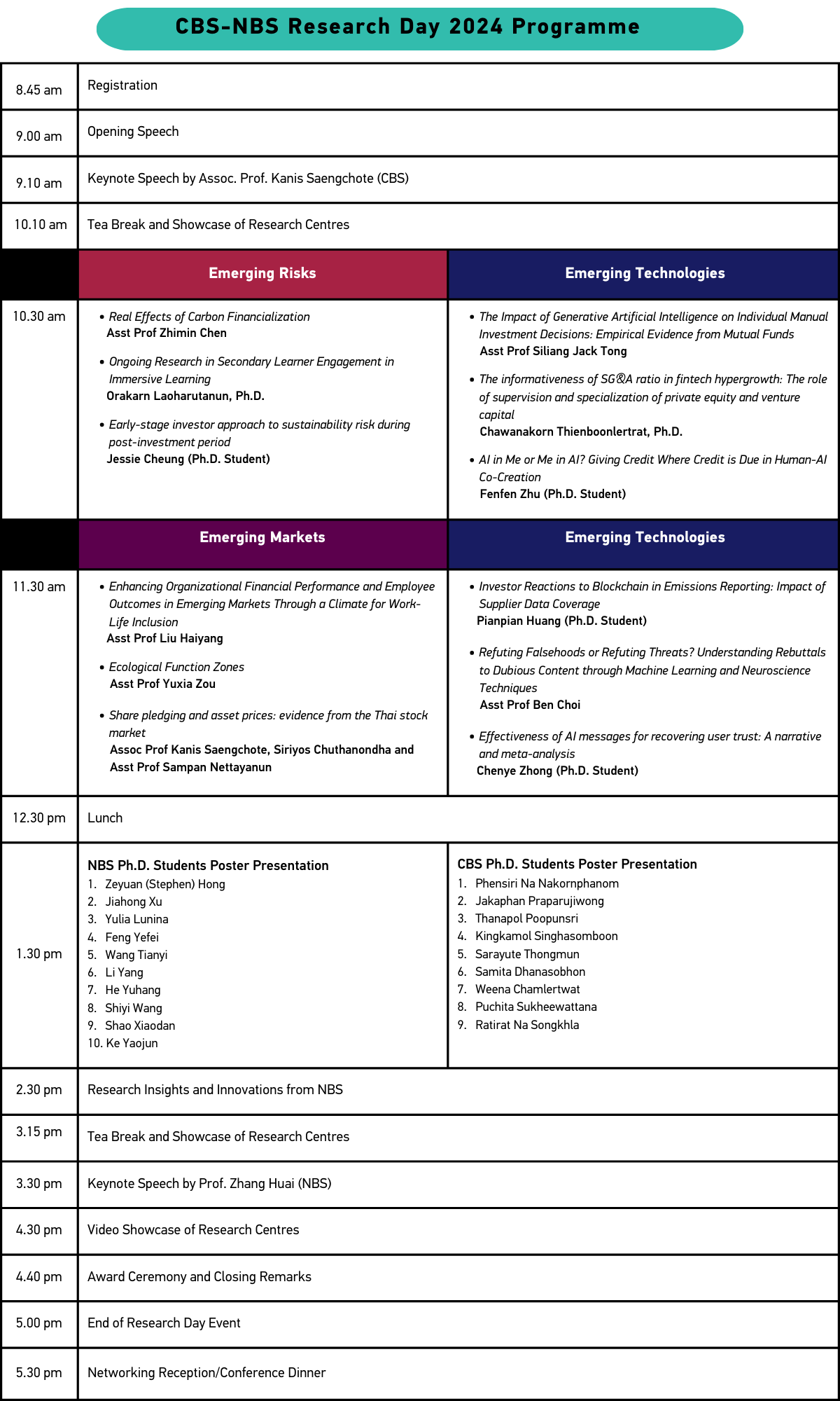 CBS-NBS Research Day Programme 4 Oct 2024