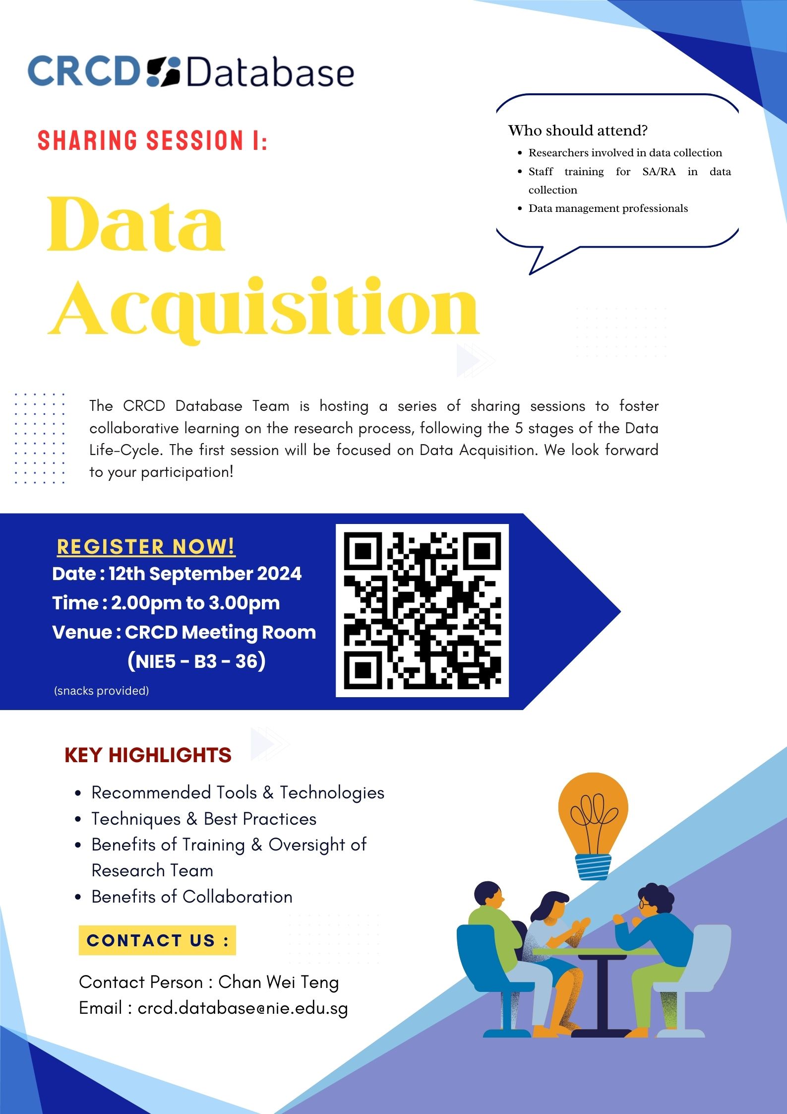 Data Acquisition Sharing Session Poster